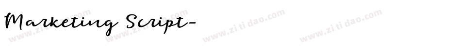 Marketing Script字体转换